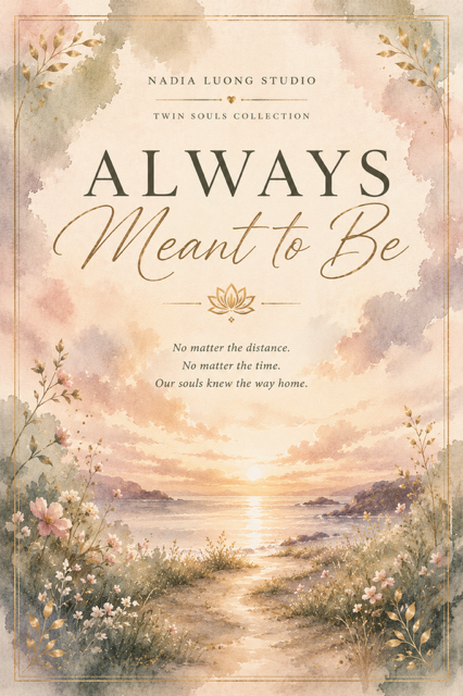 Always Meant to Be watercolor poetry card