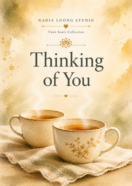 Thinking of You watercolor poetry card