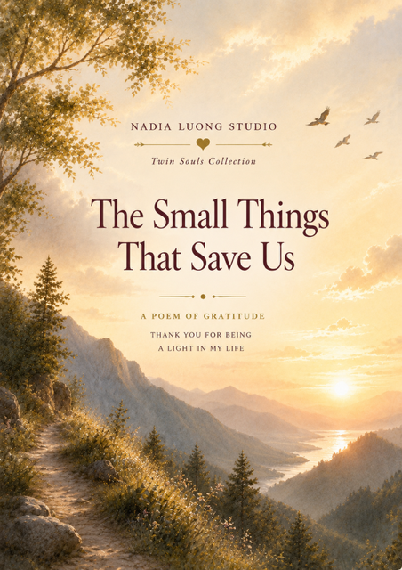 The Small Things That Saved Us watercolor poetry card