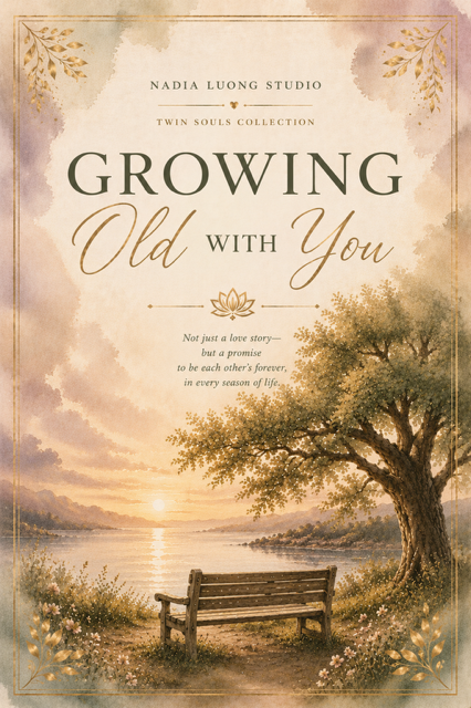 Growing Old With You watercolor poetry card