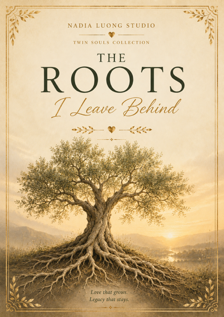 The Roots I Leave Behind watercolor poetry card